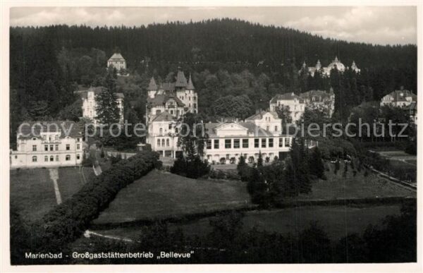Marienbad Tschechien Boehmen Großgaststättenbetrieb Bellevue