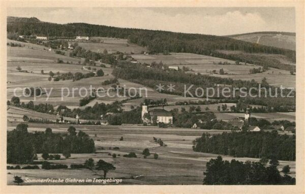 Giehren Isergebirge Panorama