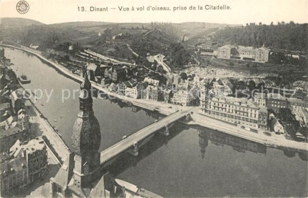 Dinant Wallonie Fliegeraufnahme Citadelle