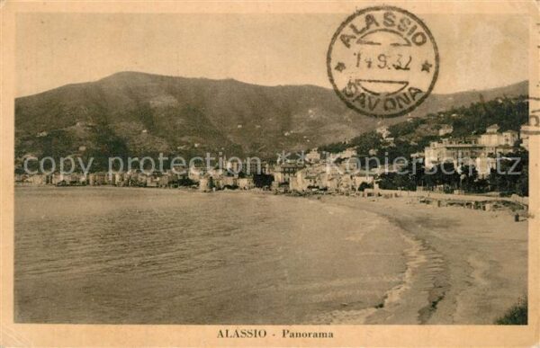ALASSIO Savona Liguria IT Panorama Strand