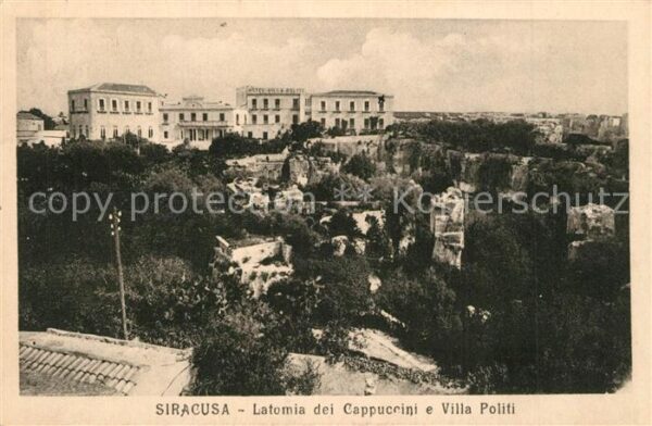 Siracusa Latomia dei Cappuccini Villa Politi