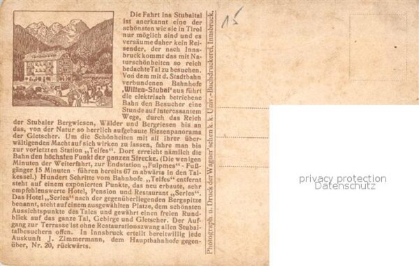 Stubaital Panoramakarte Chronik – Bild 2
