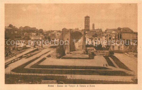 Roma Rom Avanzi del Tempio Venere e Roma