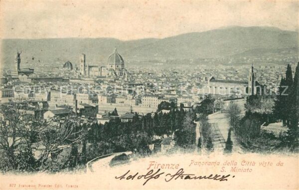 Firenze Florenz Panorama San Miniato