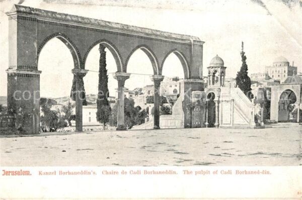 Jerusalem Yerushalayim Kanzel Borhaneddin