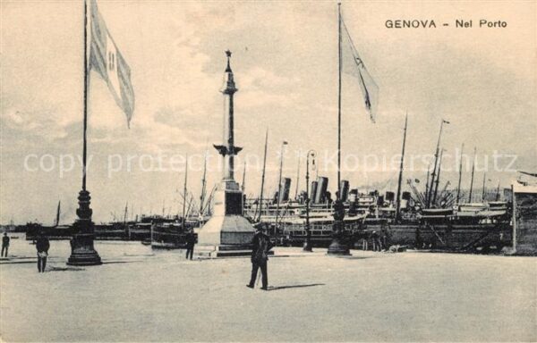 Genova Genua Liguria Nel Porto
