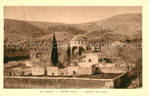 Athenes Athen Kloster Daphne