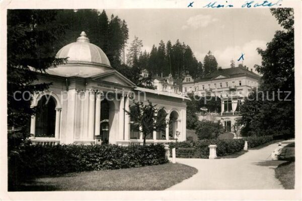 Marienbad Tschechien Boehmen Waldquelle Hotel Waldmühle