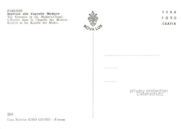 Firenze Florenz Ingresso alle Cappelle Medicee – Bild 2