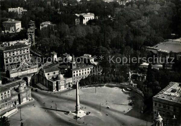 Roma Rom Fliegeraufnahme Piazza del Popolo Pinci