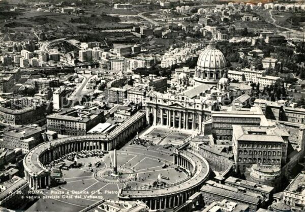 Roma Rom Piazza Basilica San Pietro Fliegeraufna