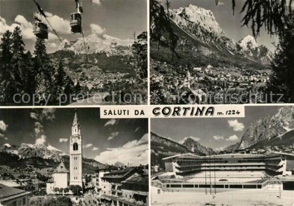 Cortina d Ampezzo Kirche Seilbahn Eisstadion