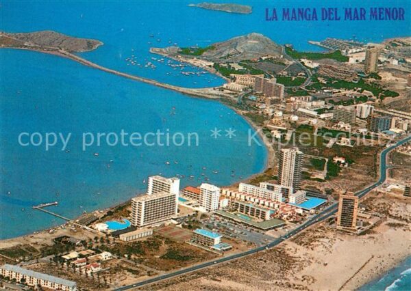La Manga del Mar Menor Fliegeraufnahme