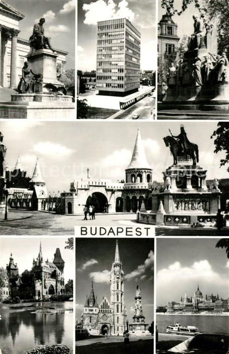Budapest Stadtansichten Reiterdenkmal Kirche