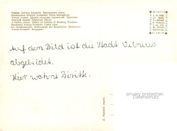 Vilnius Kulturpalast Kirche Buggasse – Bild 2