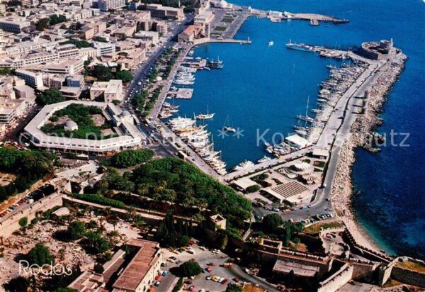 Rodos Hafen Fliegeraufnahme