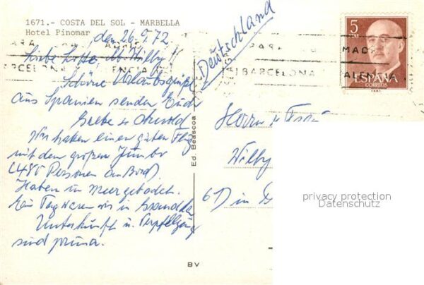 Marbella Andalucia Hotel Pinomar Swimming Pool – Bild 2