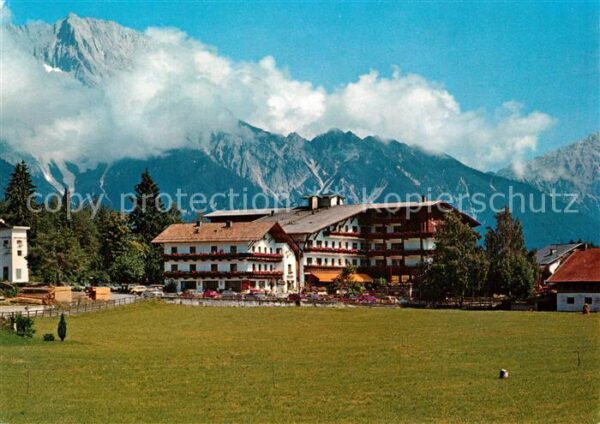 Obsteig Tirol Hotel Tyrol gegen Mieminger Kette