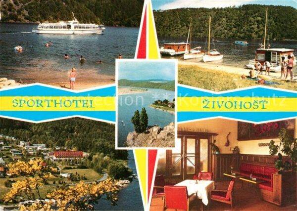 Slapske Jezero Sporthotel Zivohost Fahrgastschiff Haus