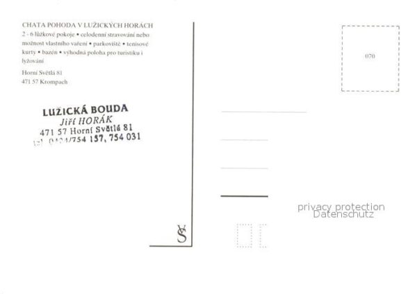 Krompach Okres Ceska Lipa Liberec Chata Pohoda Luzickych Horach Landschaf – Bild 2