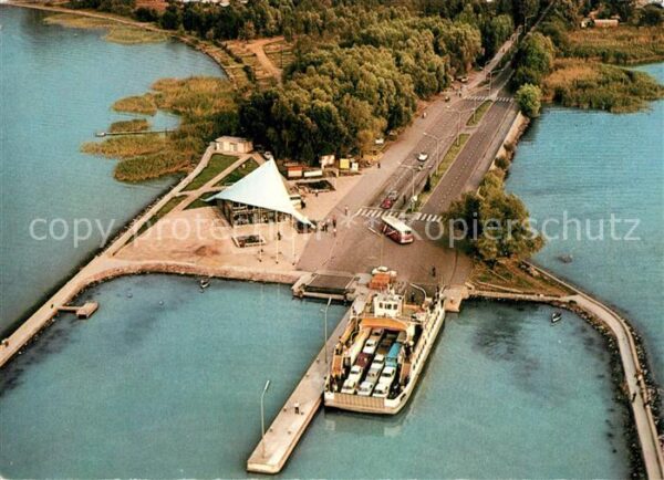 Szantod Hafen Fähre Fliegeraufnahme