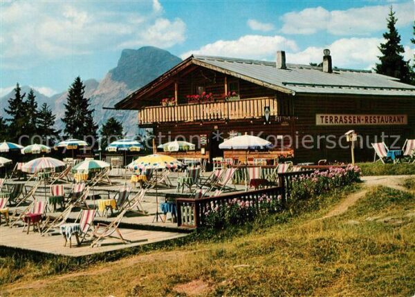 Seefeld Tirol Terrassen Restaurant Christine am Gschw