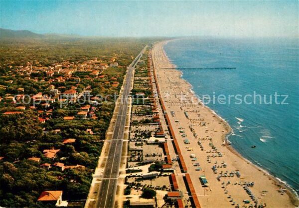 Forte dei Marmi Spiaggia dall' aereo