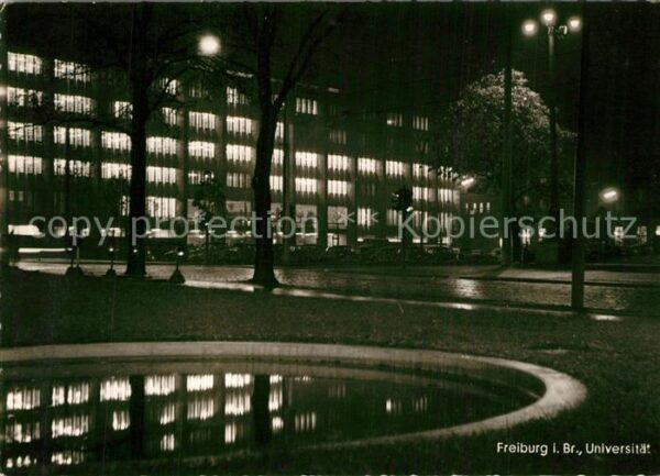 Freiburg Breisgau Universität Nachtaufnahme
