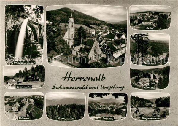 Bad Herrenalb und Umgebung Schwarzwald Ortsmotiv mit