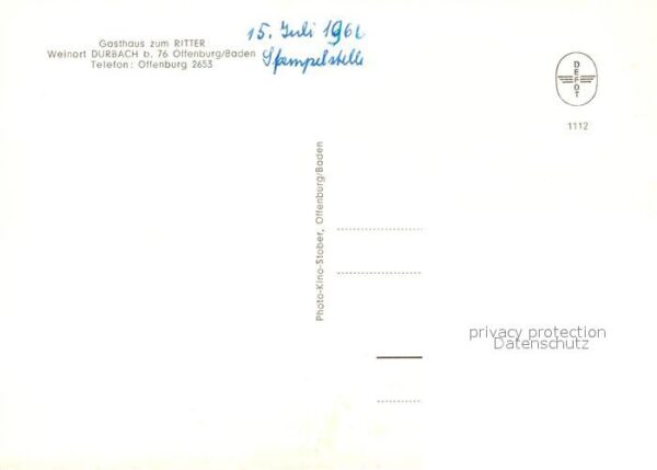 Durbach Gasthaus zum Ritter – Bild 2