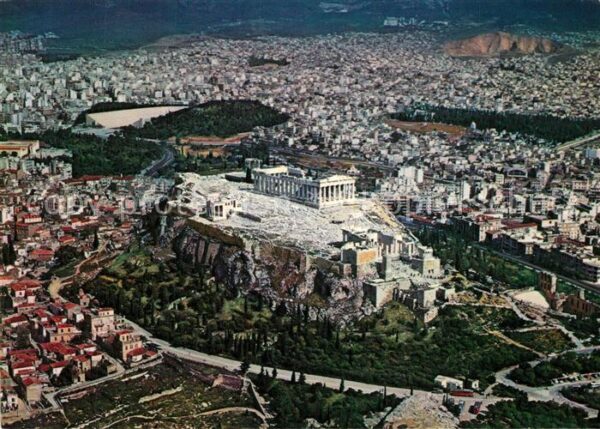 Athenes Athen Akropolis Fliegeraufnahme