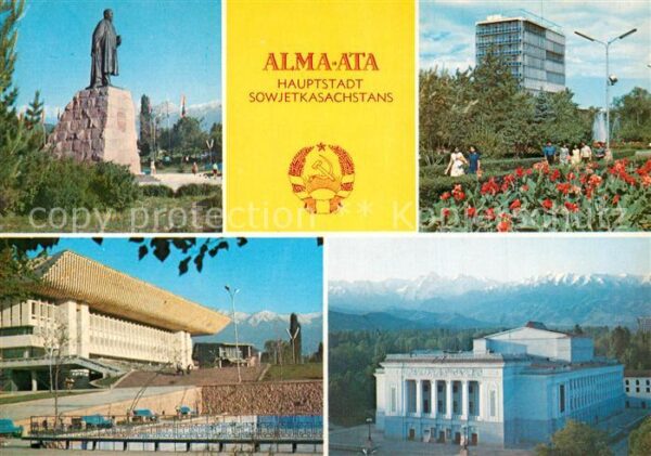 Alma-Ata Almaty Denkmal Rathaus Kongresspalast Oper The
