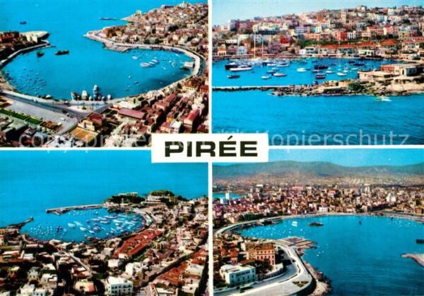 Piree Hafen Fliegeraufnahme