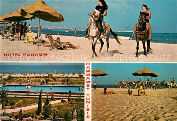 Hammamet Hotel Paradis Swimming Pool Strand Reit