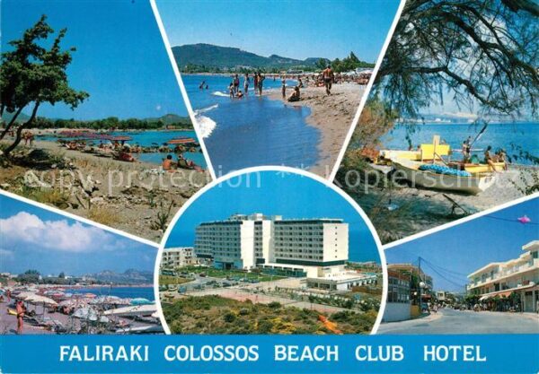 Rhodos Rhodes Aegaeis Faliraki Colossos Beach Club Hotel