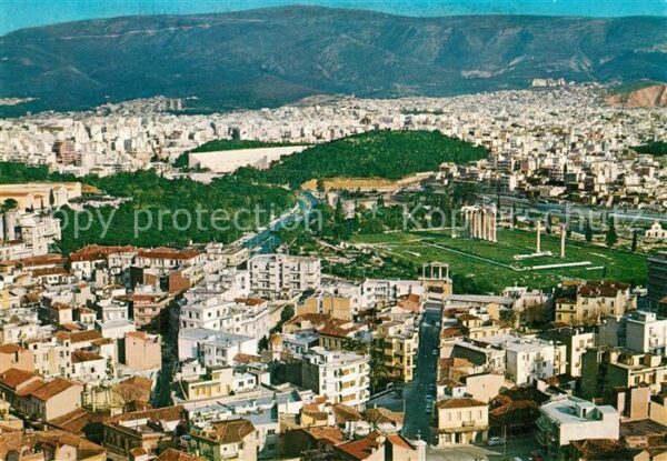 Athenes Athen Teilansicht von der Akropolis