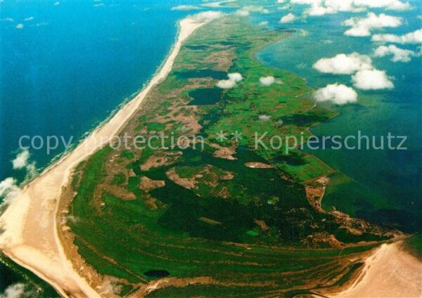 Terschelling Westfriesische Insel aus 10.000 m Höhe