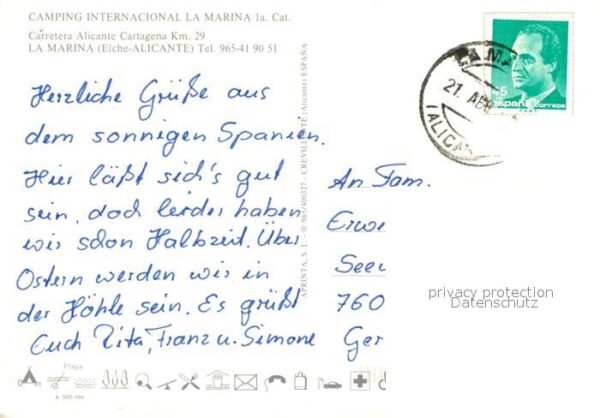 La Marina Alicante Camping Internacional La Marina vista a – Bild 2