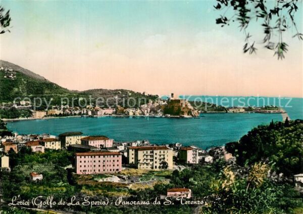 Lerici Panorama da San Terenzo Golfo de La Spe