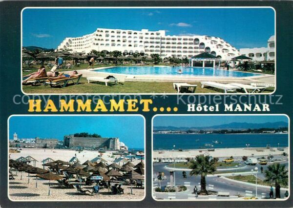 Hammamet Hotel Manar Swimming Pool Strand Panora
