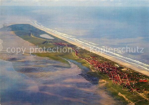 Juist Nordseebad Nordseeinsel Fliegeraufnahme