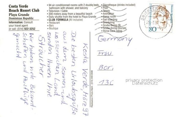 Costa Verde Dominikanische Republik Beach Resort Club Playa Grande Piscina – Bild 2