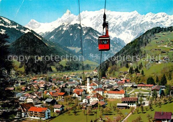 Schruns Vorarlberg mit Montafoner Hochjochbahn Alpenpanora