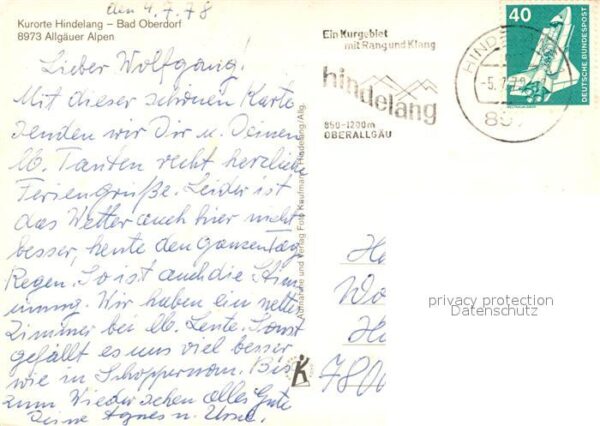 Bad Hindelang Gesamtansicht mit Alpenpanorama Volksta – Bild 2