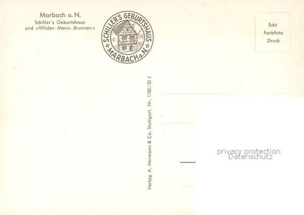 Marbach Neckar Schiller's Geburtshaus Wilder Mann Brun – Bild 2