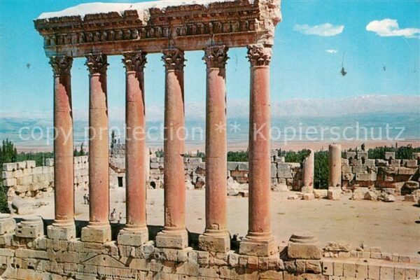Baalbeck Baalbek The six columns of the Jupiter Temple