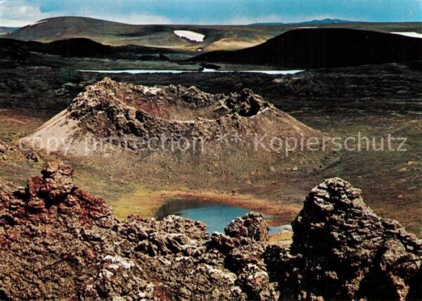 Island Iceland Ausgestorbener Krater im Veidivötn Gebi