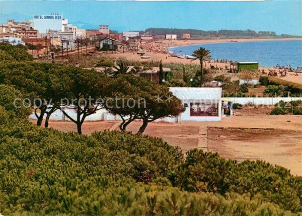Malgrat de Mar Vista parcial y playa