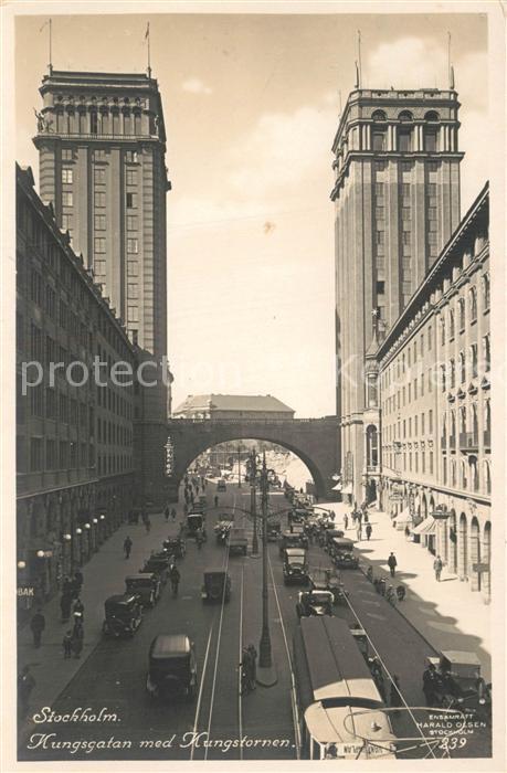 Stockholm Kungsgatan med Kungstornen