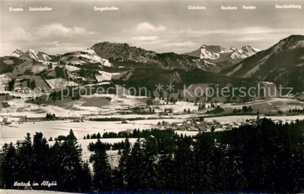 Wertach Winterpanorama Allgäuer Alpen